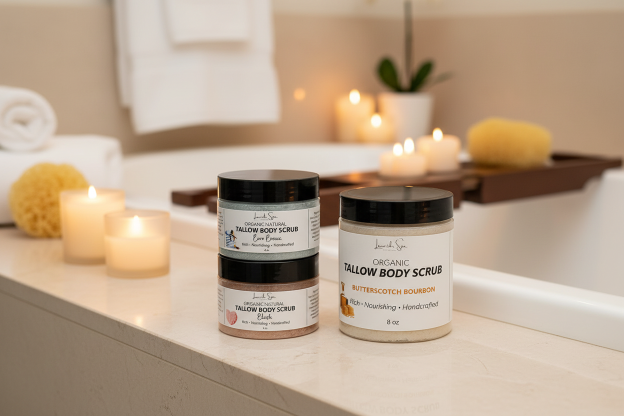 Tallow Body Scrubs - 4 oz & 8 oz Various Scents