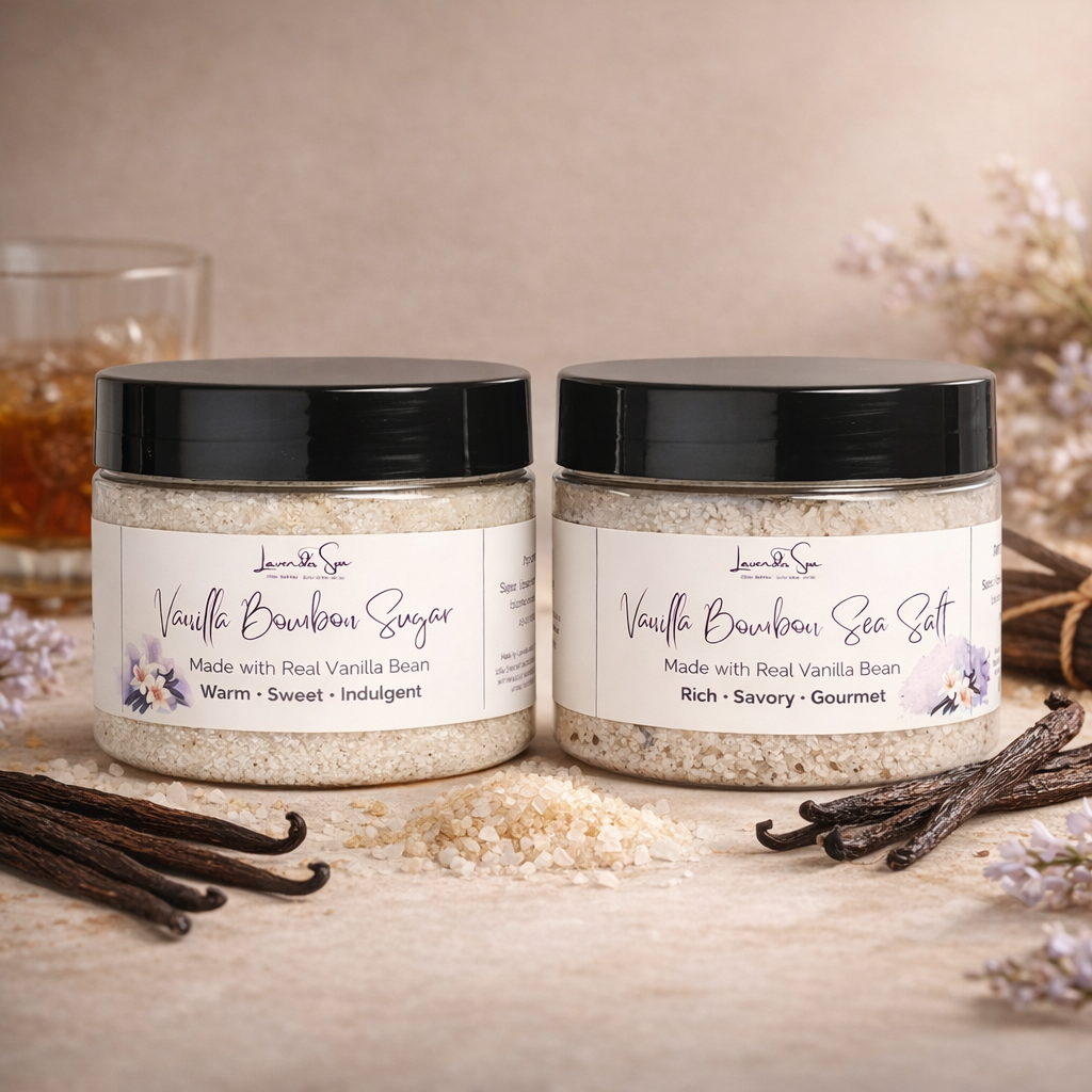 Vanilla Bourbon Duo – Sugar & Sea Salt Gift Set
